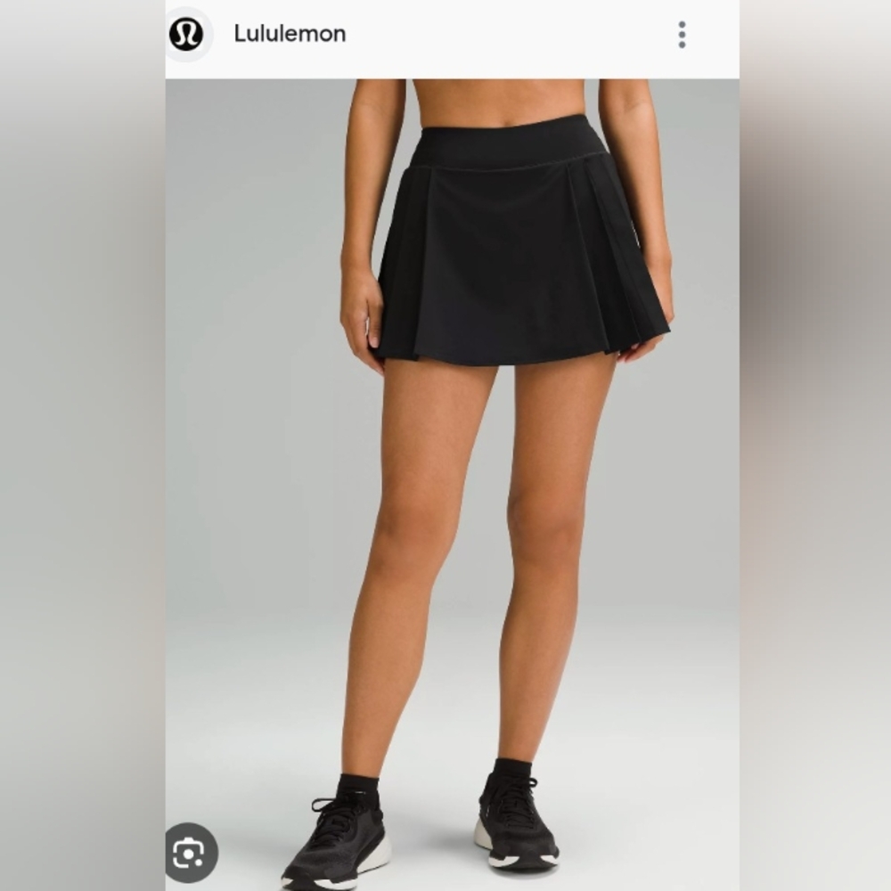 Lululemon Athletica Black Mini Skirt